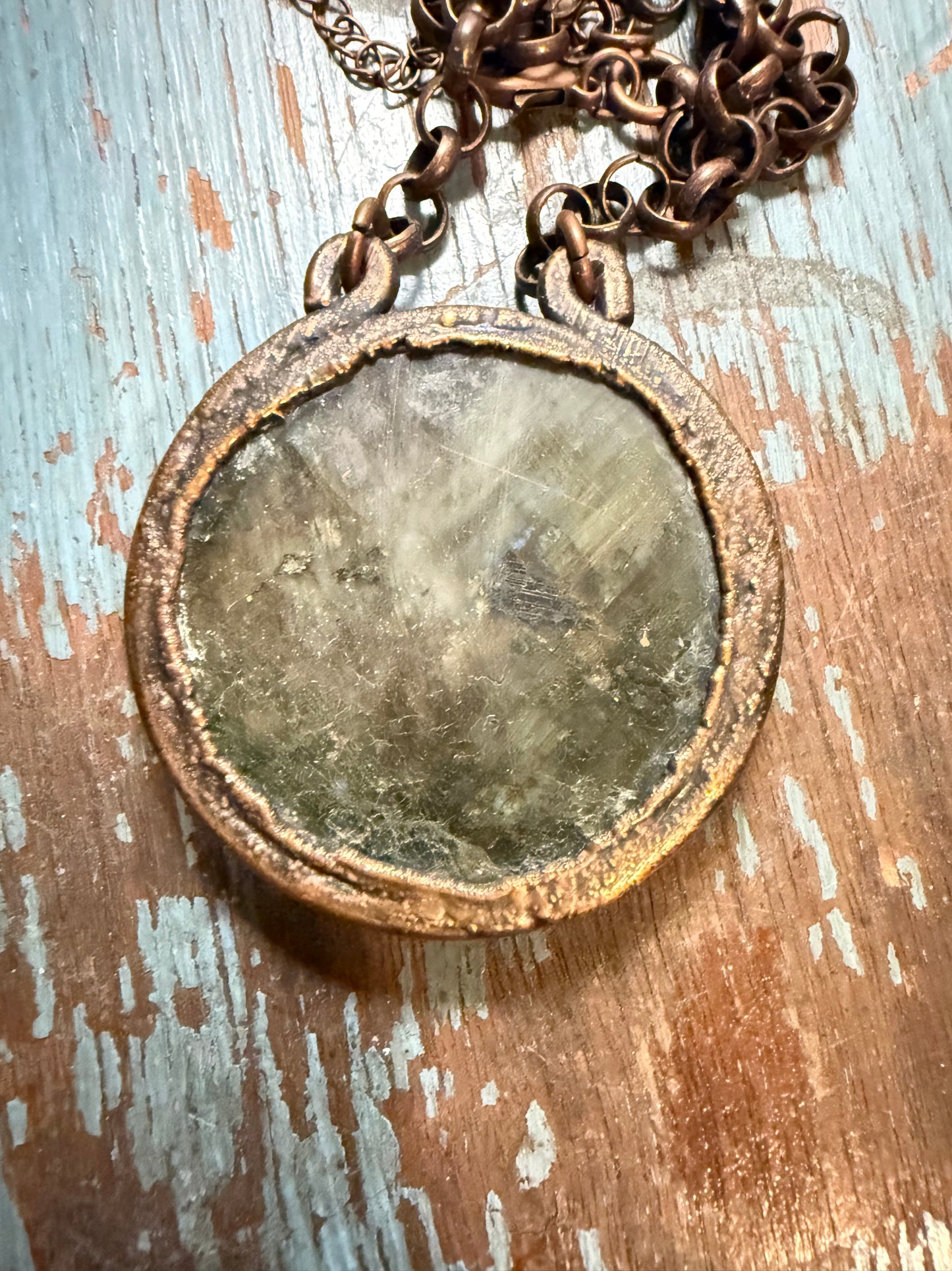 Green/Purple Blue Labradorite Statement Piece