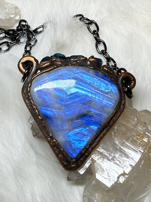 Rainbow Moonstone Goddess