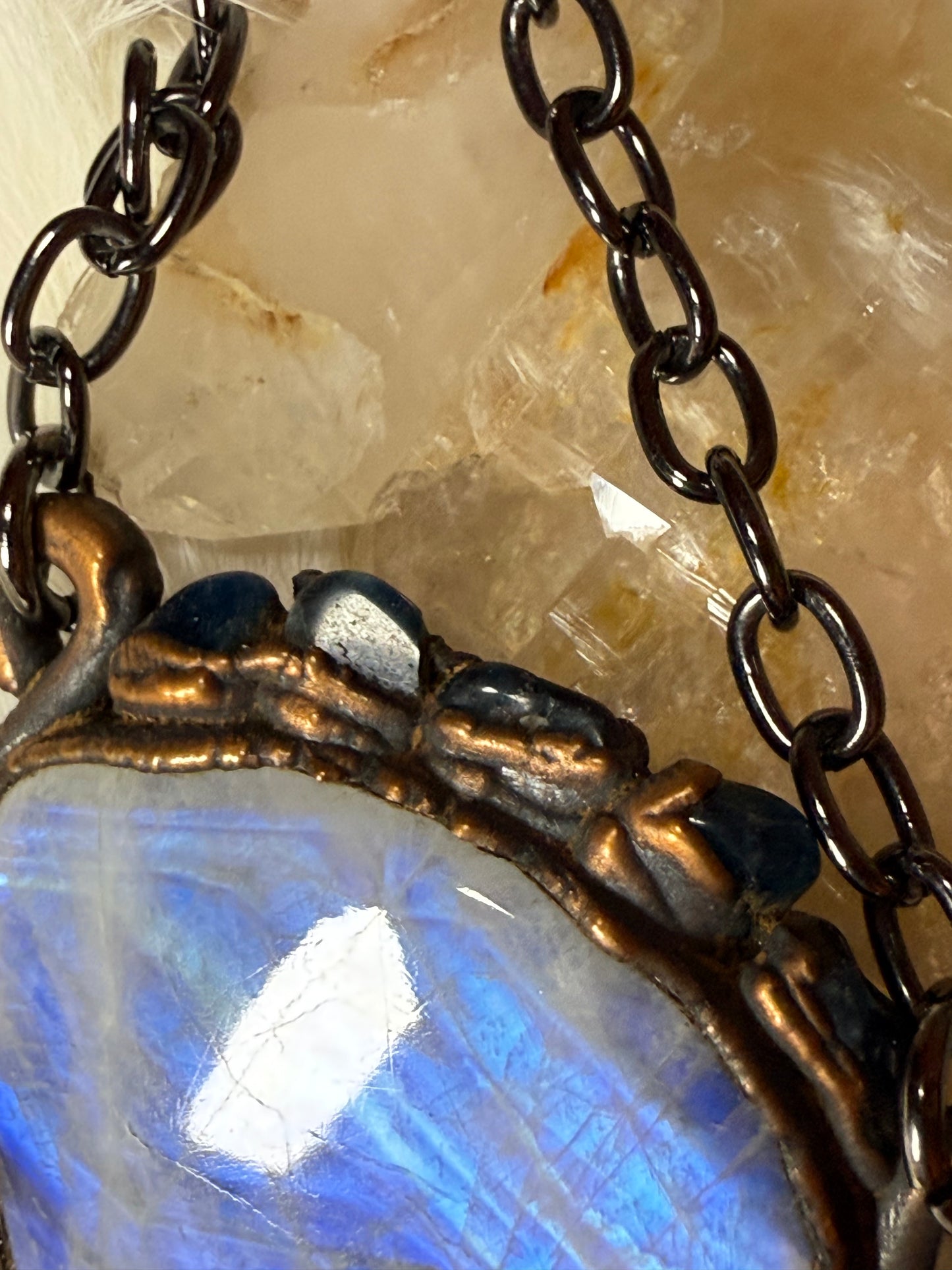 Rainbow Moonstone Goddess